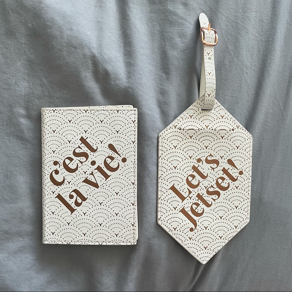 The Jetset Diaries Travel Luggage Tag + Passport Holder